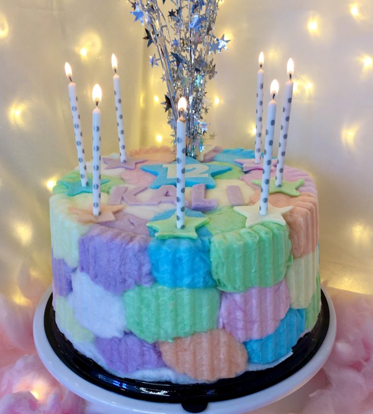 Party Puffs Candy Floss Cake Candy Floss Cakes & Drink Glitter Bombs