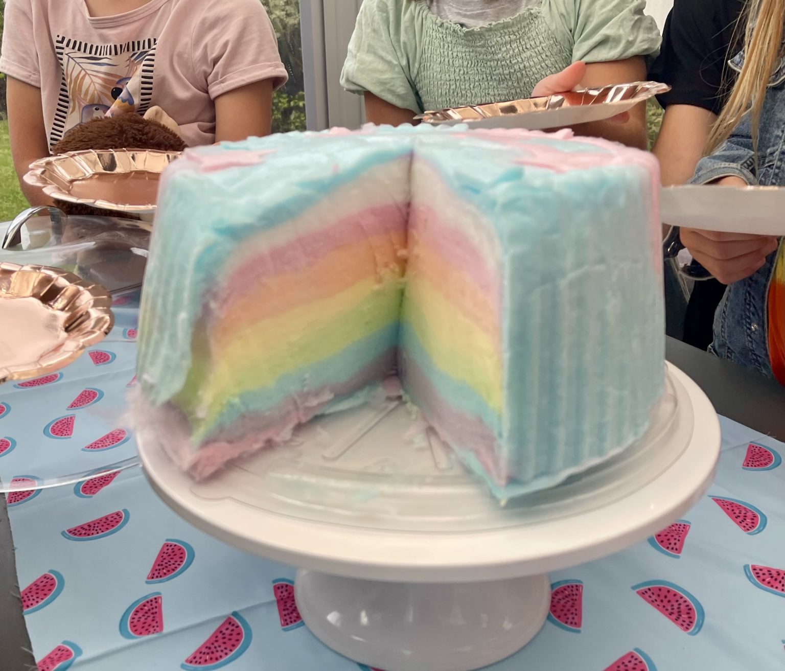 Colour Covered Candy Floss Cake Candy Floss Cakes & Glitter Drink Bombs