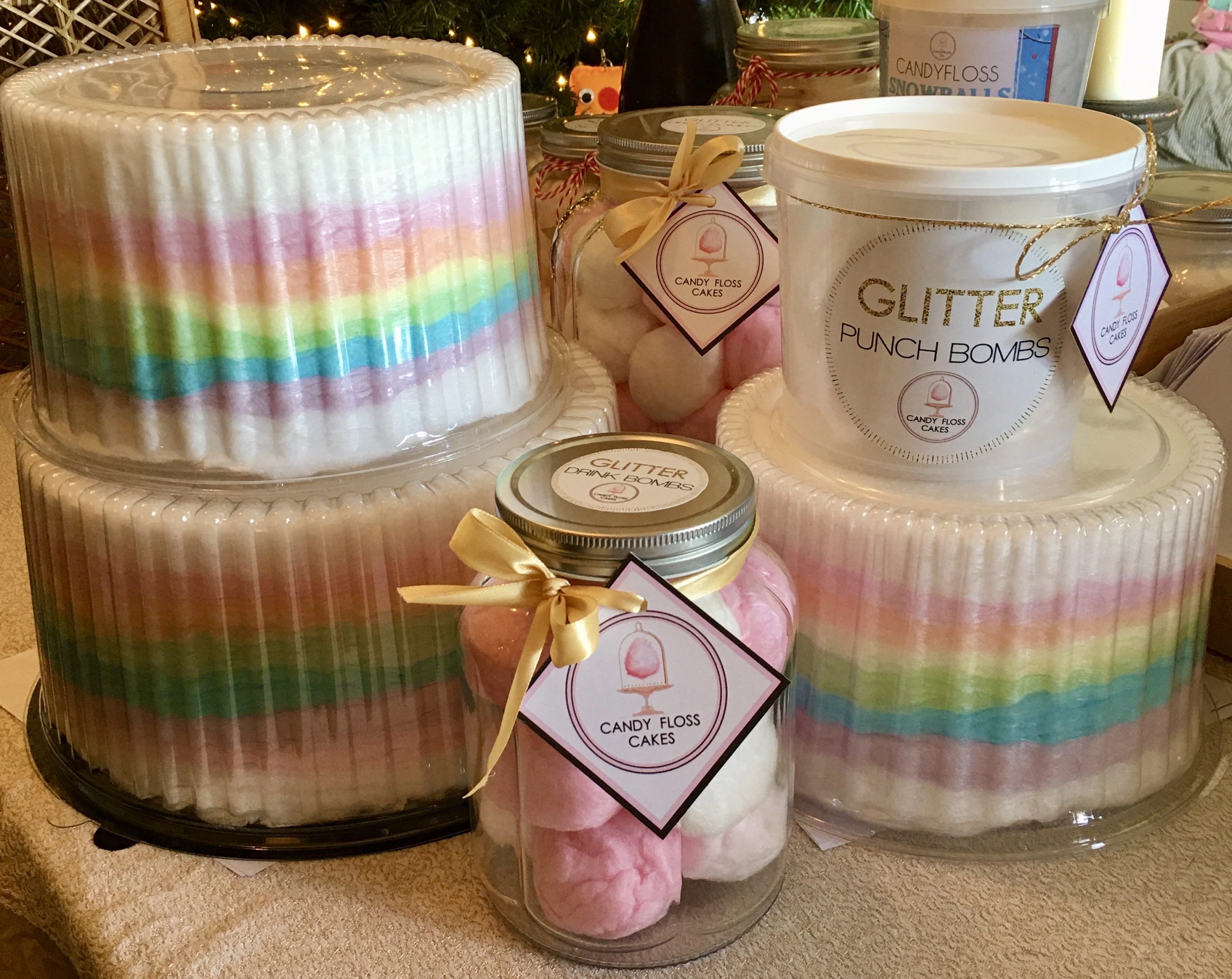 Candy Floss Cake Candy Floss Cakes & Glitter Drink Bombs