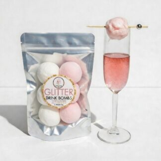Glitter Drink Bombs in a re-sealable pouch