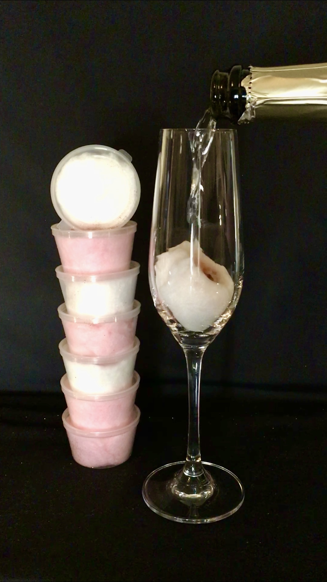 Glitter Drink Bombs Candy Floss Cakes & Drink Glitter Bombs