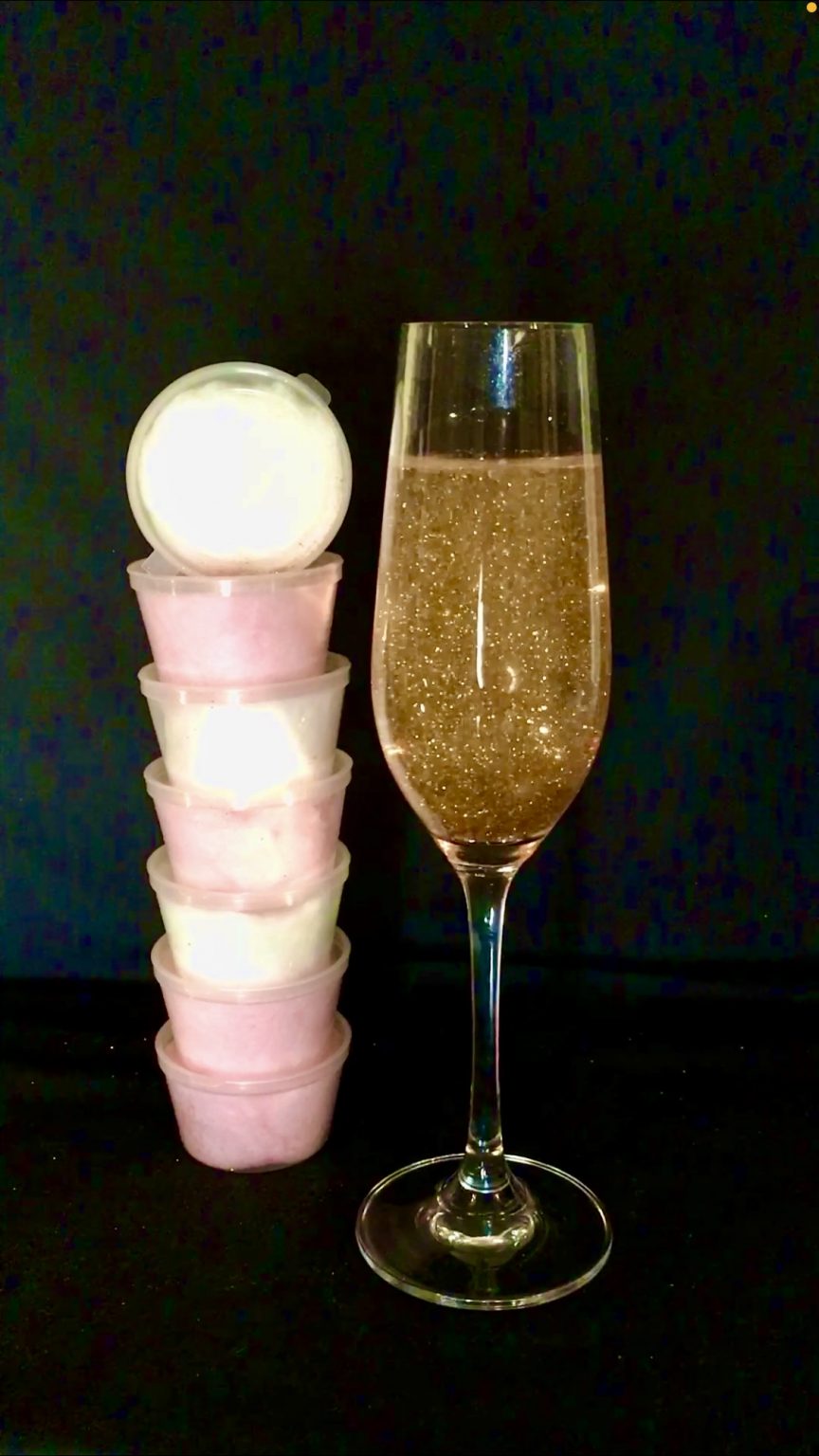 Glitter Drink Bombs Candy Floss Cakes & Drink Glitter Bombs
