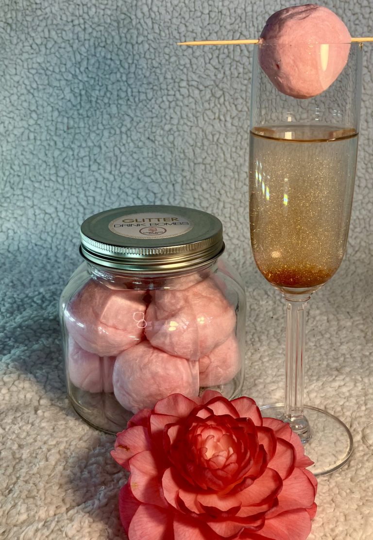 Glass Celebration Jars Glitter Drink Bombs Candy Floss Cakes